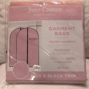 NEW 1 SET OF TWO JUICY COUTURE GARMET BAGS